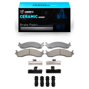 Ford E-250 Econoline Brake Pads - Front - R1 Concepts - Ceramic - `95-`07